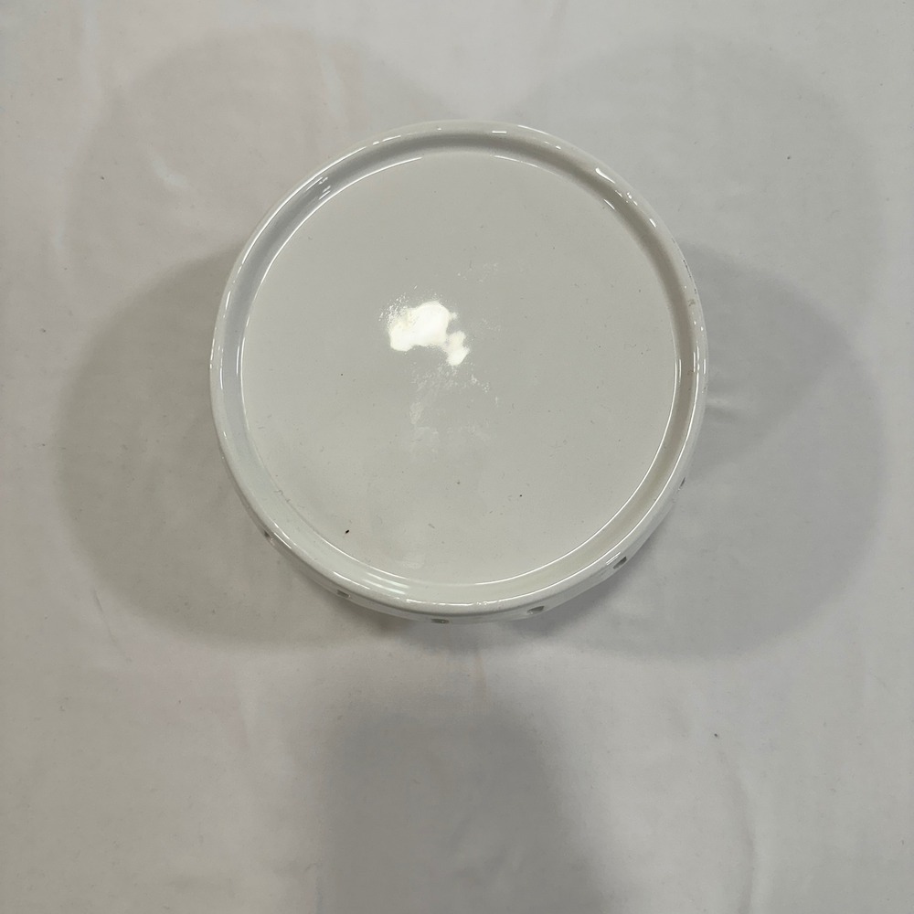 Harry & David Ceramic Mini Cake Stand White 6" Scalloped Eyelet | Cottagecore - Picture 2 of 7